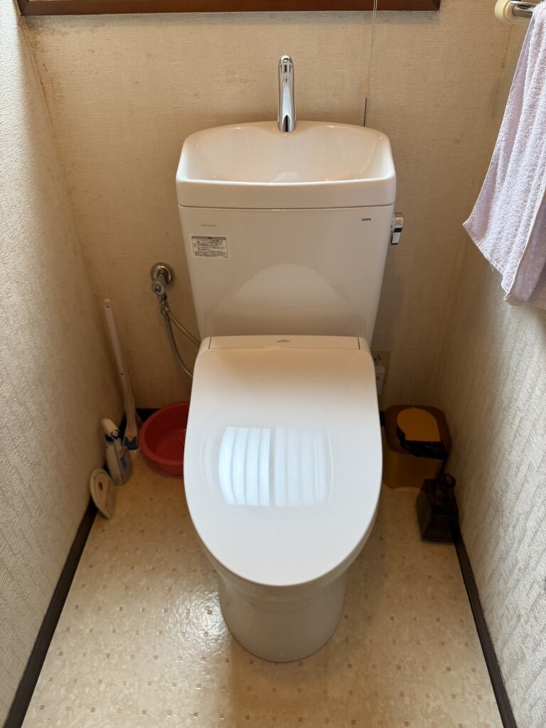茨木市でトイレの水漏れ修理｜タンク内の異音と床まわりの水漏れに対応④アフター