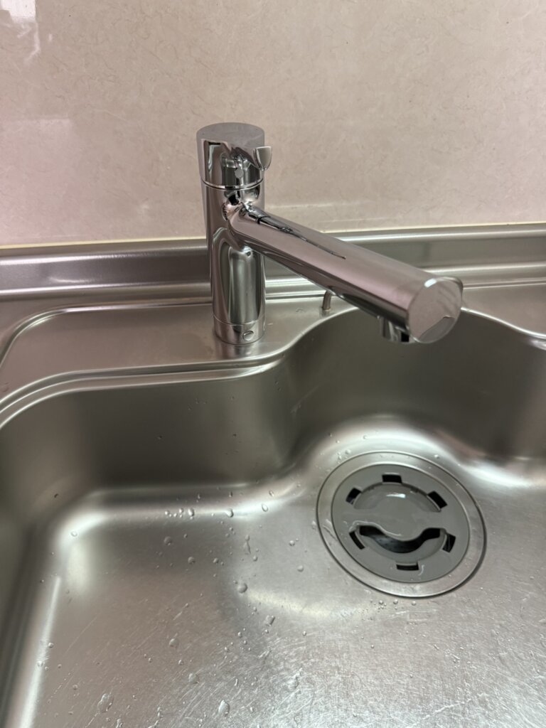 茨木市で台所水栓を交換